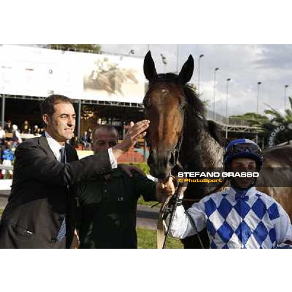 Christian Demuro on Ransom Hope wins the Premio Nearco Rome, Capanelle racetrack, 24th oct. 2010 ph. Stefano Grasso