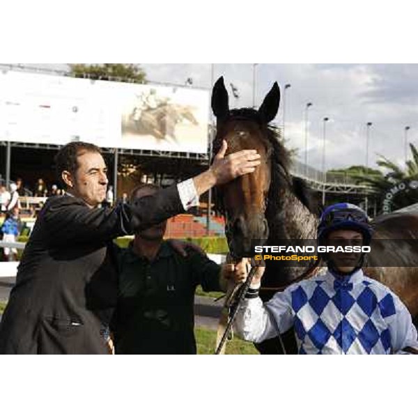 Christian Demuro on Ransom Hope wins the Premio Nearco Rome, Capanelle racetrack, 24th oct. 2010 ph. Stefano Grasso