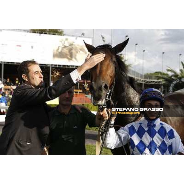 Christian Demuro on Ransom Hope wins the Premio Nearco Rome, Capanelle racetrack, 24th oct. 2010 ph. Stefano Grasso