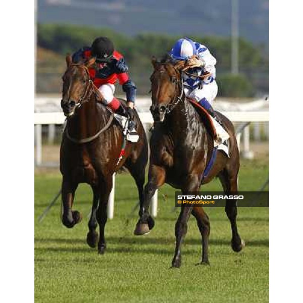 Christian Demuro on Ransom Hope wins the Premio Nearco Rome, Capanelle racetrack, 24th oct. 2010 ph. Stefano Grasso