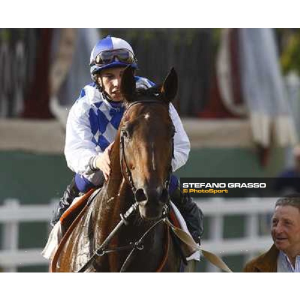 Christian Demuro on Ransom Hope wins the Premio Nearco Rome, Capanelle racetrack, 24th oct. 2010 ph. Stefano Grasso