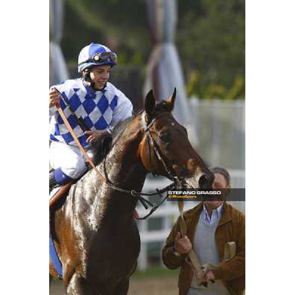Christian Demuro on Ransom Hope wins the Premio Nearco Rome, Capanelle racetrack, 24th oct. 2010 ph. Stefano Grasso
