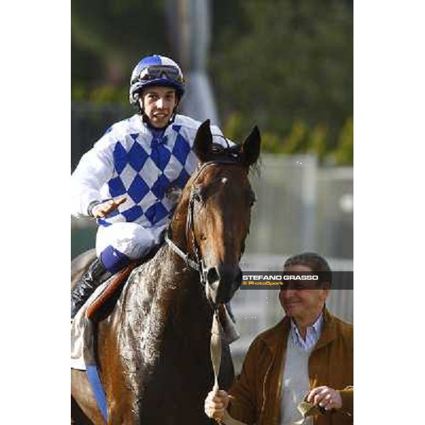 Christian Demuro on Ransom Hope wins the Premio Nearco Rome, Capanelle racetrack, 24th oct. 2010 ph. Stefano Grasso