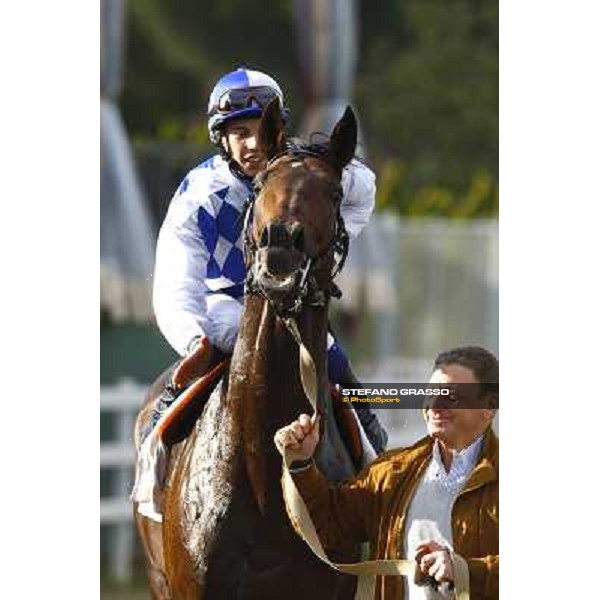 Christian Demuro on Ransom Hope wins the Premio Nearco Rome, Capanelle racetrack, 24th oct. 2010 ph. Stefano Grasso