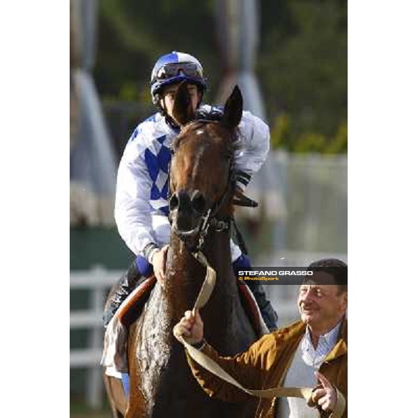 Christian Demuro on Ransom Hope wins the Premio Nearco Rome, Capanelle racetrack, 24th oct. 2010 ph. Stefano Grasso