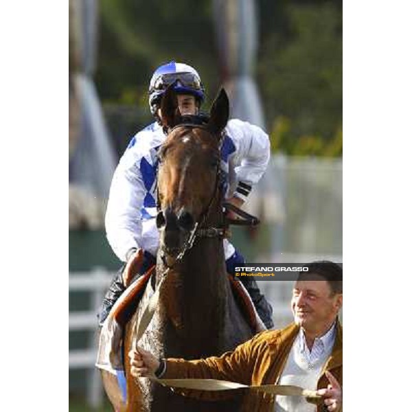 Christian Demuro on Ransom Hope wins the Premio Nearco Rome, Capanelle racetrack, 24th oct. 2010 ph. Stefano Grasso