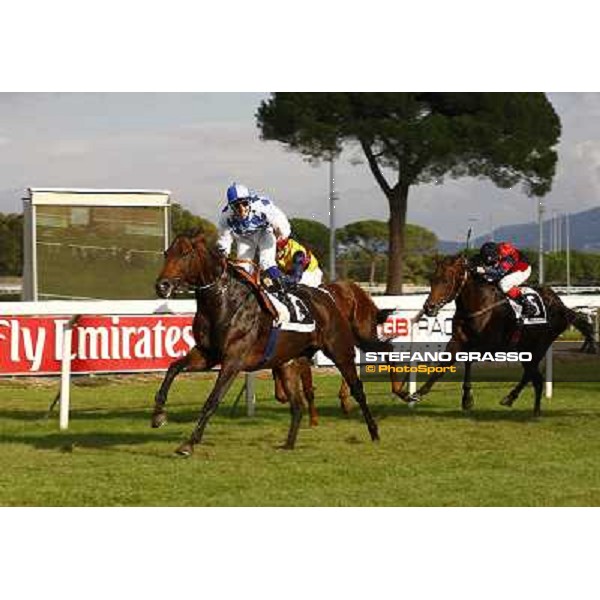 Christian Demuro on Ransom Hope wins the Premio Nearco Rome, Capanelle racetrack, 24th oct. 2010 ph. Stefano Grasso