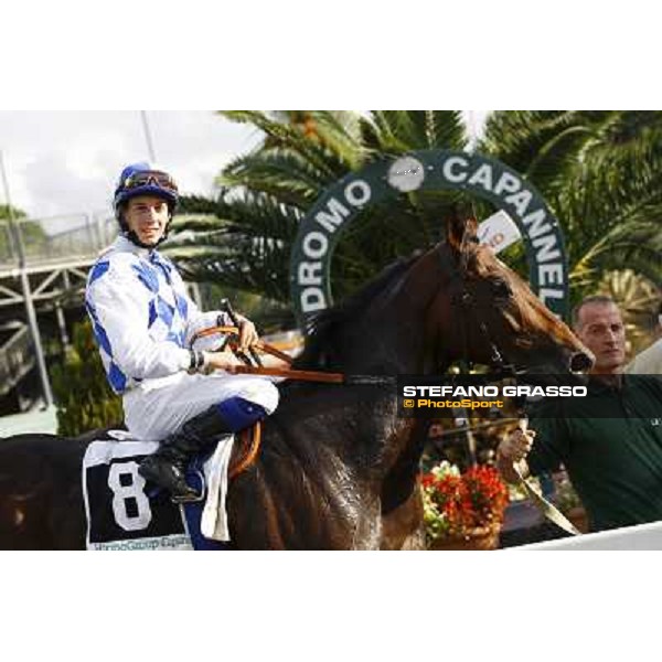 Christian Demuro on Ransom Hope wins the Premio Nearco Rome, Capanelle racetrack, 24th oct. 2010 ph. Stefano Grasso
