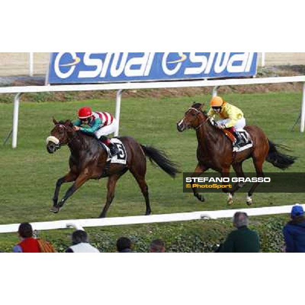 Fabio Branca on Good Karma wins the Premio Ubaldo Pandolfi Rome, Capanelle racetrack, 24th oct. 2010 ph. Stefano Grasso