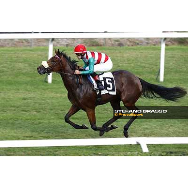 Fabio Branca on Good Karma wins the Premio Ubaldo Pandolfi Rome, Capanelle racetrack, 24th oct. 2010 ph. Stefano Grasso
