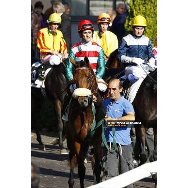 Fabio Branca on Good Karma wins the Premio Ubaldo Pandolfi Rome, Capanelle racetrack, 24th oct. 2010 ph. Stefano Grasso