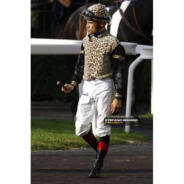 Dario Vargiu on Frankenstein wins the Premio Conte Felice Scheibler Rome, Capanelle racetrack, 24th oct. 2010 ph. Stefano Grasso