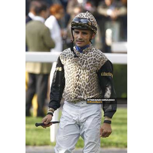 Dario Vargiu on Frankenstein wins the Premio Conte Felice Scheibler Rome, Capanelle racetrack, 24th oct. 2010 ph. Stefano Grasso