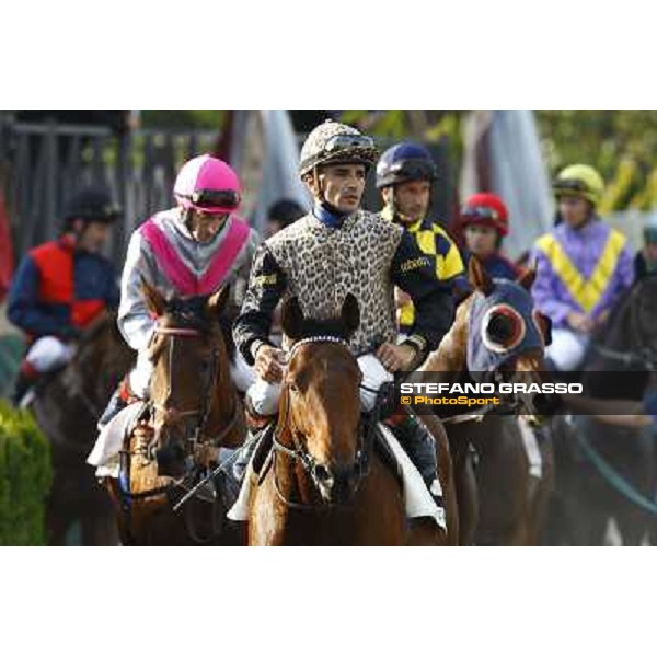Dario Vargiu on Frankenstein wins the Premio Conte Felice Scheibler Rome, Capanelle racetrack, 24th oct. 2010 ph. Stefano Grasso