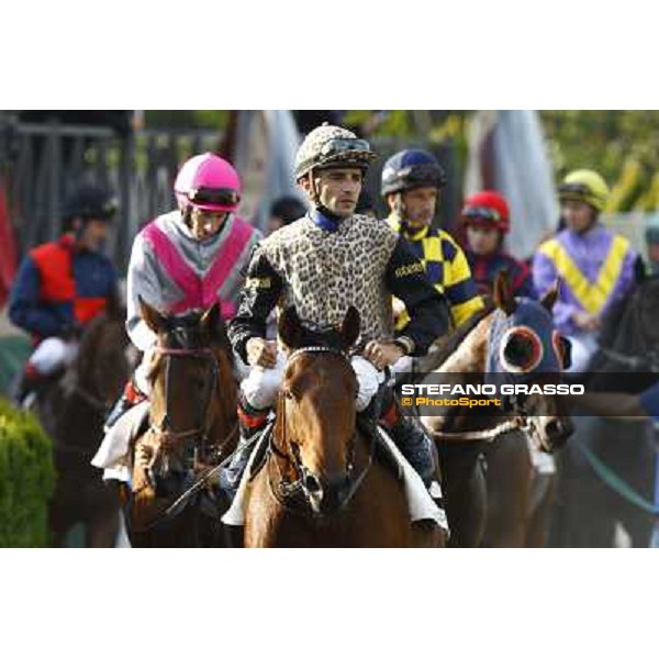 Dario Vargiu on Frankenstein wins the Premio Conte Felice Scheibler Rome, Capanelle racetrack, 24th oct. 2010 ph. Stefano Grasso