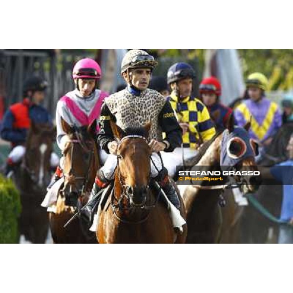 Dario Vargiu on Frankenstein wins the Premio Conte Felice Scheibler Rome, Capanelle racetrack, 24th oct. 2010 ph. Stefano Grasso