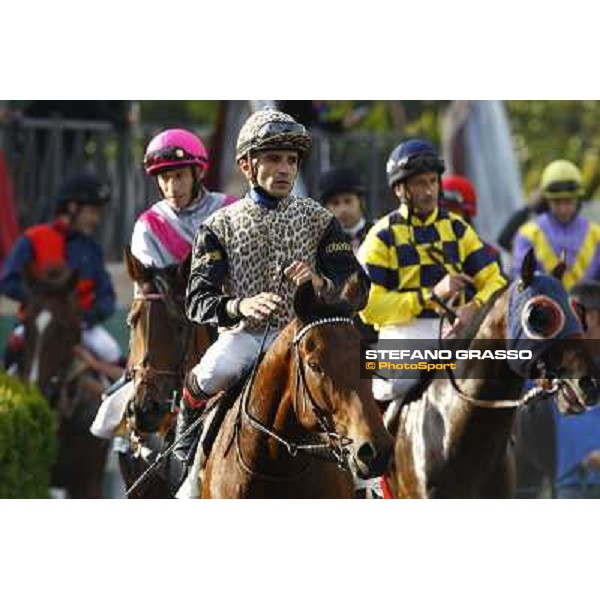Dario Vargiu on Frankenstein wins the Premio Conte Felice Scheibler Rome, Capanelle racetrack, 24th oct. 2010 ph. Stefano Grasso