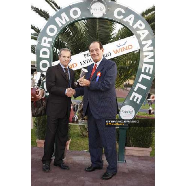 The Prize giving of the Premio Lydia Tesio - Ing. Tomaso Grassi and Maurizio Guarnieri Rome, Capannelle racetrack, 24th oct. 2010 ph. Stefano Grasso