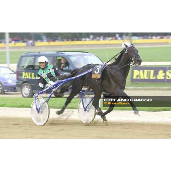 77\' Derby Italiano del Trotto Echò dei Veltri - Enrico Bellei foto Mauro Castelluccio