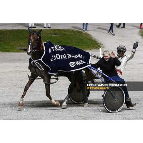 Roberto Vecchione with Nesta Effe wins the Gran Premio Paolo e Orsino Orsi Mangelli Milan, San Siro racetrack 1st nov. 2010 ph. Stefano Grasso