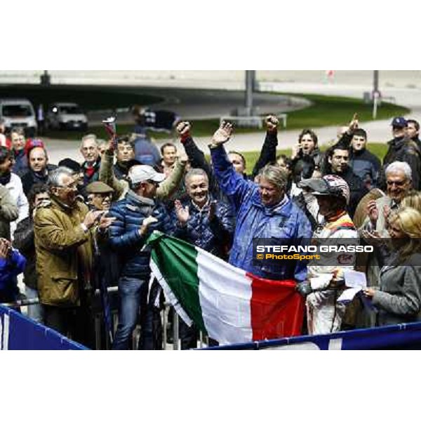 Roberto Vecchione with Nesta Effe wins the Gran Premio Paolo e Orsino Orsi Mangelli Milan, San Siro racetrack 1st nov. 2010 ph. Stefano Grasso