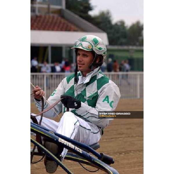 77° Derby Italiano del Trotto Andrea Guzzinati winner of Consolazione 77° Derby Italiano del Trotto - Memorial Franco Albonetti Rome, 10th october 2004 ph. Stefano Grasso