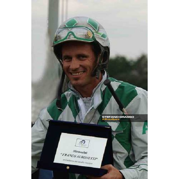 77° Derby Italiano del Trotto Andrea Guzzinati winner of Consolazione 77° Derby Italiano del Trotto - Memorial Franco Albonetti Rome, 10th october 2004 ph. Stefano Grasso