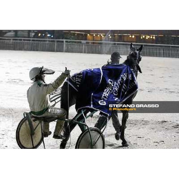 Gran Criterium \'Memorial Piero Biondi\' - Federico Esposito with Opal Brown Milan - San Siro racetrack, 14th nov. 2010 ph. Stefano Grasso