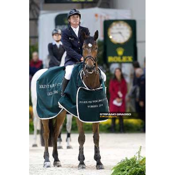 \'10 Jumping Verona - Rolex Fei World Cup Jumping the winner Jeroen Dubbeldam on BMC Van Grunsven Simon Verona, 7th november 2010 ph. Stefano Grasso