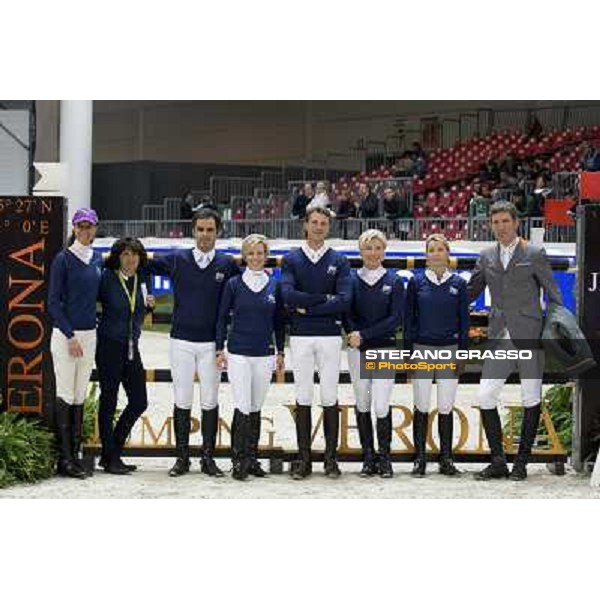 \'10 Jumping Verona - Rolex Fei World Cup Jumping group photo of the riders of the International Jumping Riders Club Verona, 7th november 2010 ph. Stefano Grasso