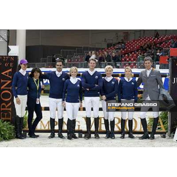 \'10 Jumping Verona - Rolex Fei World Cup Jumping group photo of the riders of the International Jumping Riders Club Verona, 7th november 2010 ph. Stefano Grasso
