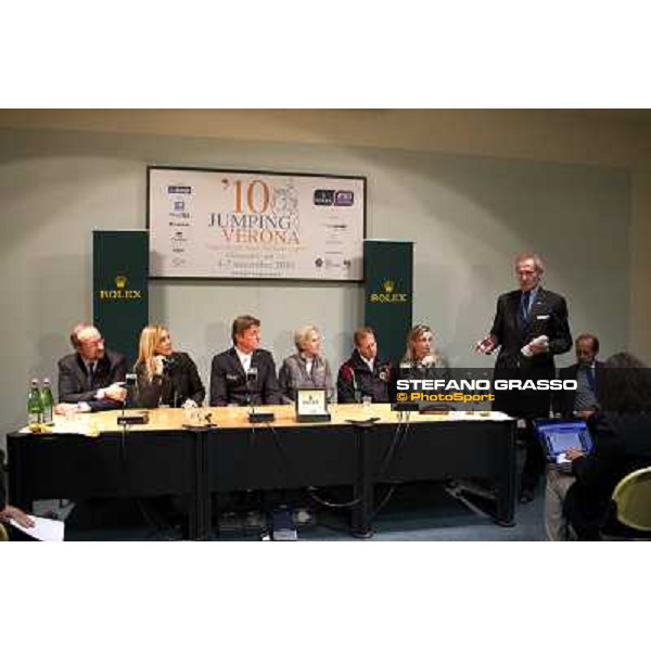 \'10 Jumping Verona - Rolex Fei World Cup Jumping Press conference Verona, 7th november 2010 ph. Stefano Grasso
