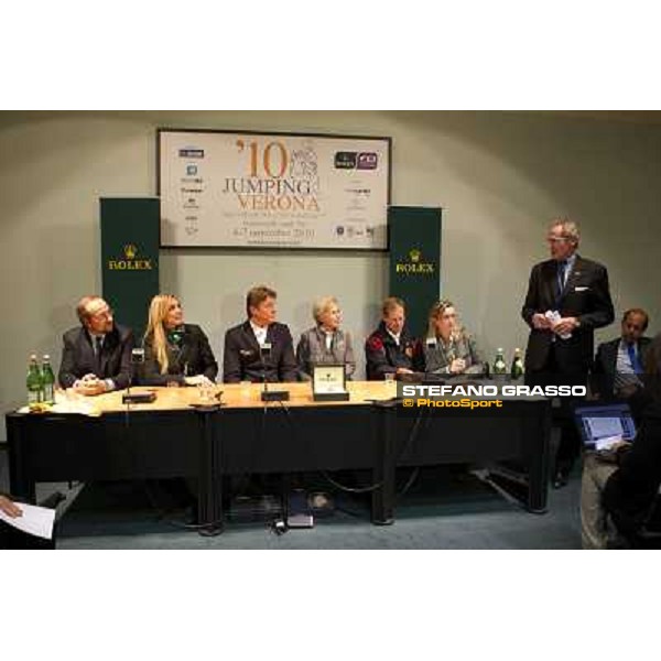 \'10 Jumping Verona - Rolex Fei World Cup Jumping Press conference Verona, 7th november 2010 ph. Stefano Grasso