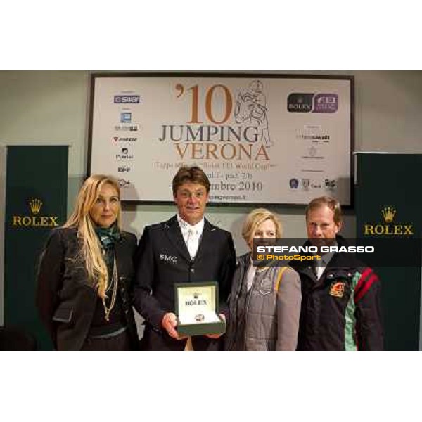 \'10 Jumping Verona - Rolex Fei World Cup Jumping - on. Francesca Martini - Jeroen Dubbeldam -. Meredith Michaels Beermaum - Rolf Goran Bengtsson Verona, 7th november 2010 ph. Stefano Grasso