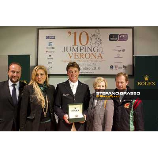 \'10 Jumping Verona - Rolex Fei World Cup Jumping avv. Andrea Paul Gross - on. Francesca Martini - Jeroen Dubbeldam -. Meredith Michaels Beermaum - Rolf Goran Bengtsson Verona, 7th november 2010 ph. Stefano Grasso