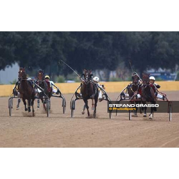 straight of Gran Premio Gaetano Turilli from left Infant du Bossis, Freiherr As, Legendary Lover K Rome, 10th october 2004 ph. Stefano Grasso