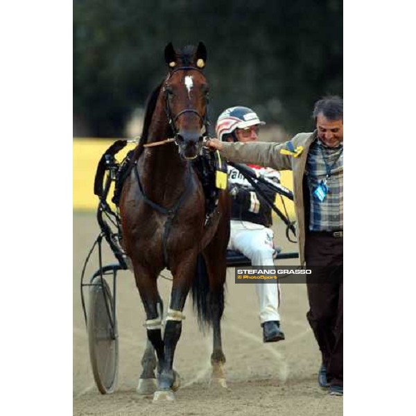 Orjan Kihlstrom and Infant du Bossis winners of Gran Premio Gaetano Turilli Rome, 10th october 2004 ph. Stefano Grasso