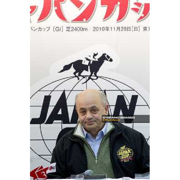 the trainer Vittorio Caruso during the press conference at Fuchu racecourse Tokyo, 25th nov. 2010 ph. Stefano Grasso