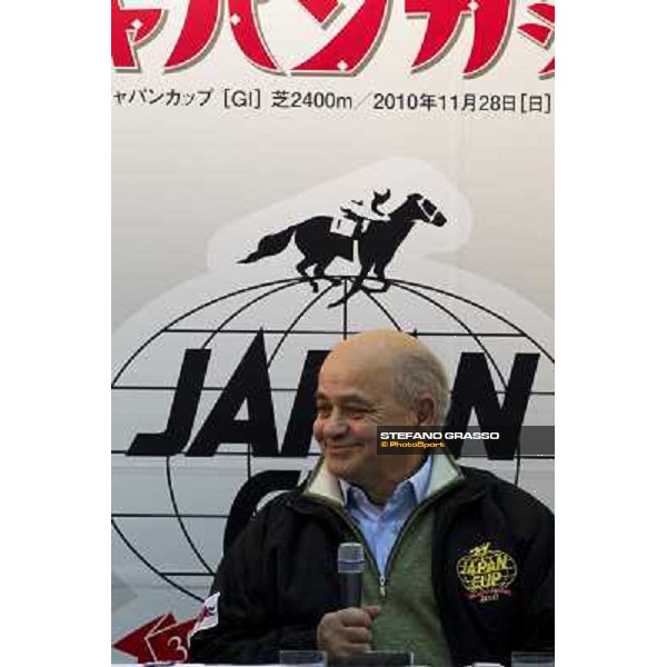 the trainer Vittorio Caruso during the press conference at Fuchu racecourse Tokyo, 25th nov. 2010 ph. Stefano Grasso