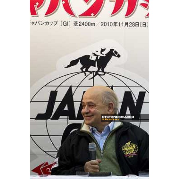 the trainer Vittorio Caruso during the press conference at Fuchu racecourse Tokyo, 25th nov. 2010 ph. Stefano Grasso