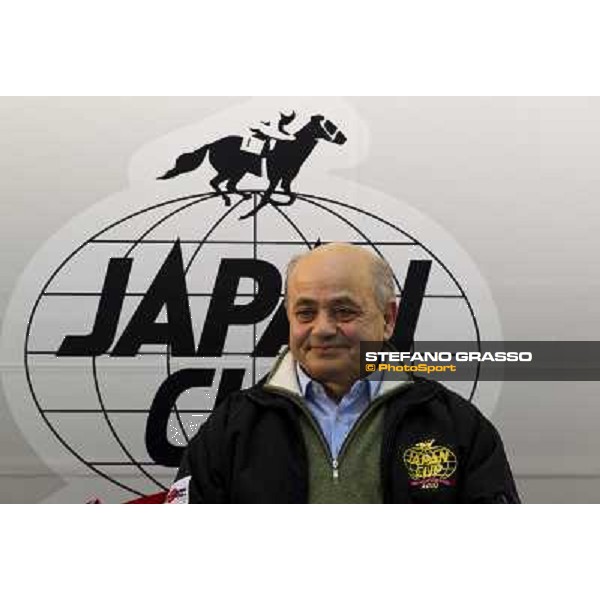the trainer Vittorio Caruso during the press conference at Fuchu racecourse Tokyo, 25th nov. 2010 ph. Stefano Grasso