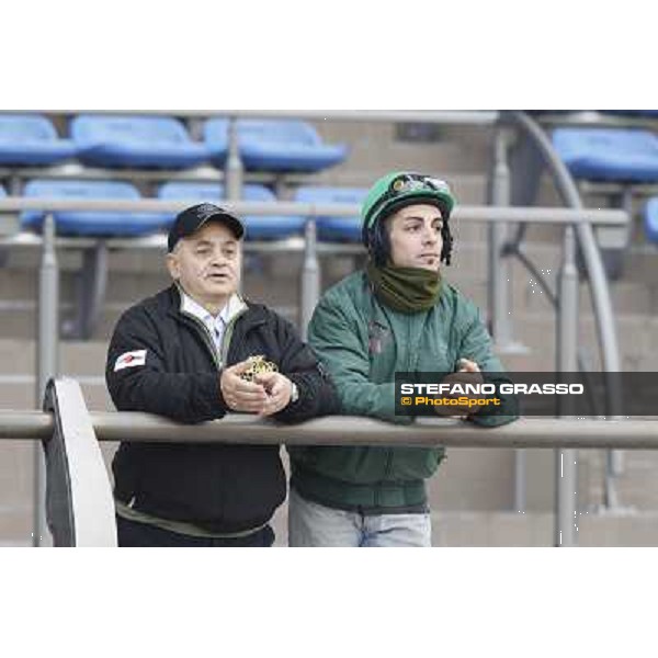 Morning trackworks at Fuchu racecourse - Vittorio Caruso and Sergio Urru Tokyo, 26th nov. 2010 ph. Stefano Grasso