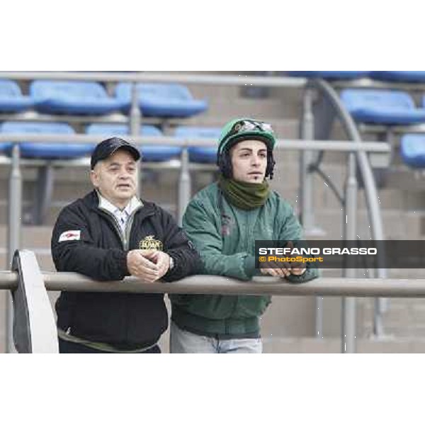 Morning trackworks at Fuchu racecourse - Vittorio Caruso and Sergio Urru Tokyo, 26th nov. 2010 ph. Stefano Grasso