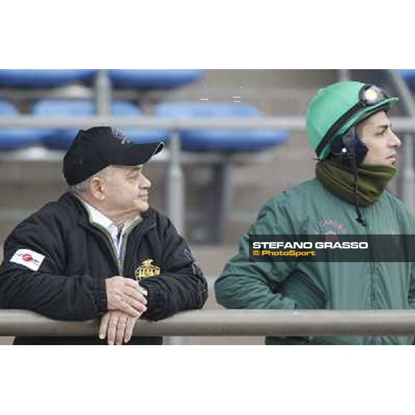 Morning trackworks at Fuchu racecourse - Vittorio Caruso and Sergio Urru Tokyo, 26th nov. 2010 ph. Stefano Grasso