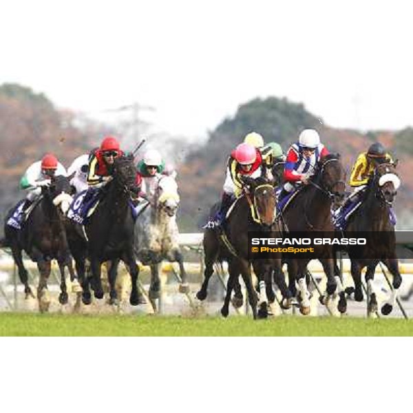 Yutaka Take on Rose Kingdom wins the Japan Cup after Christophe Soumillon on Buena Vista was relegated Tokyo- Fuchu racecourse, 28th nov. 2010 ph. Stefano Grasso