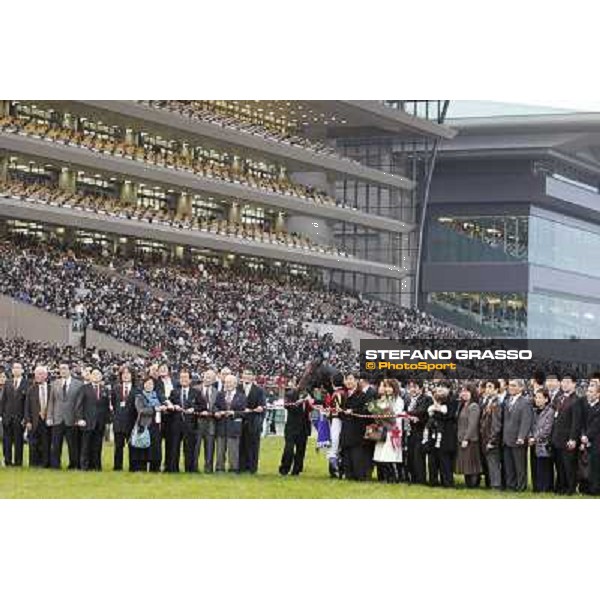 Moments during the prize giving ceremony of Japan Cup won by Yutaka Take on Rose Kingdom Tokyo- Fuchu racecourse, 28th nov. 2010 ph. Stefano Grasso