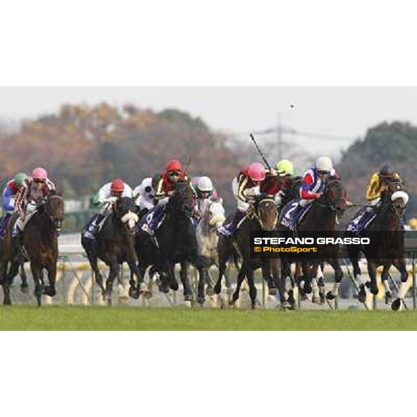 Yutaka Take on Rose Kingdom wins the Japan Cup after Christophe Soumillon on Buena Vista was relegated Tokyo- Fuchu racecourse, 28th nov. 2010 ph. Stefano Grasso