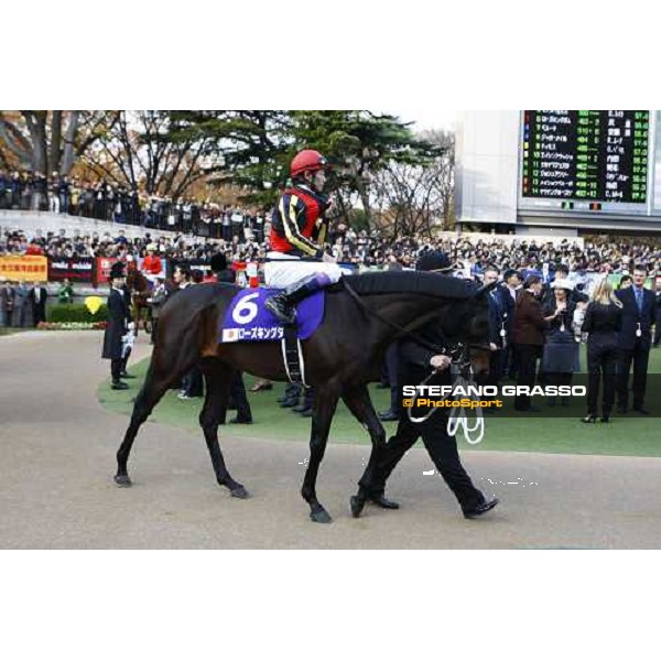 Yutaka Take on Rose Kingdom paradea before winning the Japan Cup Tokyo- Fuchu racecourse, 28th nov. 2010 ph. Stefano Grasso