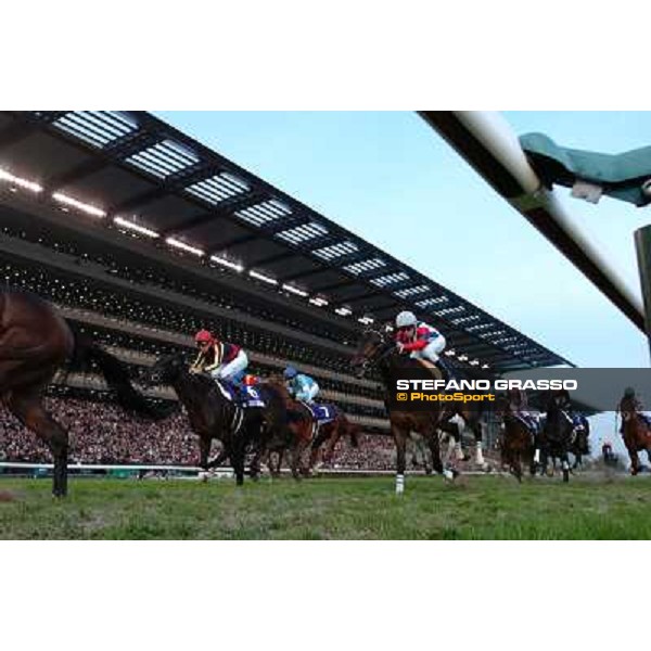 Yutaka Take on Rose Kingdom wins the Japan Cup after Christophe Soumillon on Buena Vista was relegated Tokyo- Fuchu racecourse, 28th nov. 2010 ph. Stefano Grasso