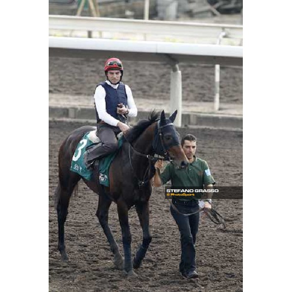 Morning track works at Sha Tin racecourse - Endo Botti on Jakkalberry Hong Kong- Sha Tin, 10th dec. 2010 ph. Stefano Grasso